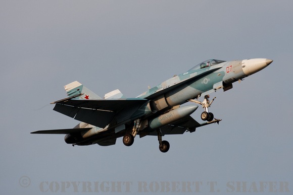 F/A-18 in aggressor paint